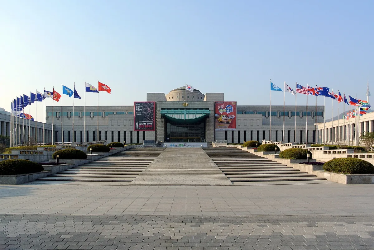 The main building of the War Memorial of Korea in Yongsan, Seoul, South Korea